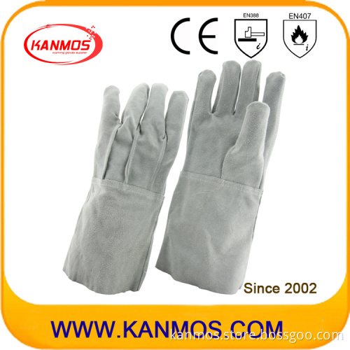 Genuine Leather Industrial Safety Welding Work Gloves (11122)